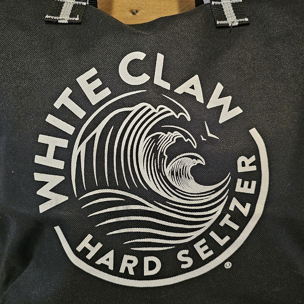 White Claw Black Nylon Zippered Tote Bag - Picture 2 of 9